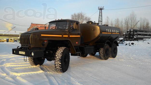 Автоцистерна под техническую, питьевую воду на шасси Урал, Камаз